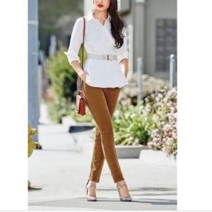 Preppy Cabi Jean, Mustard Yellow, Corduroy Pants, Skinny, Size 0, Trendy